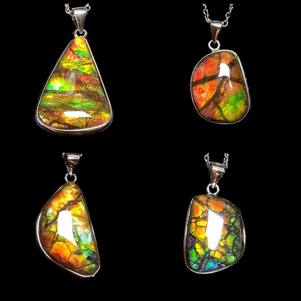 Canada Ammolite Sterling Silver Pendant